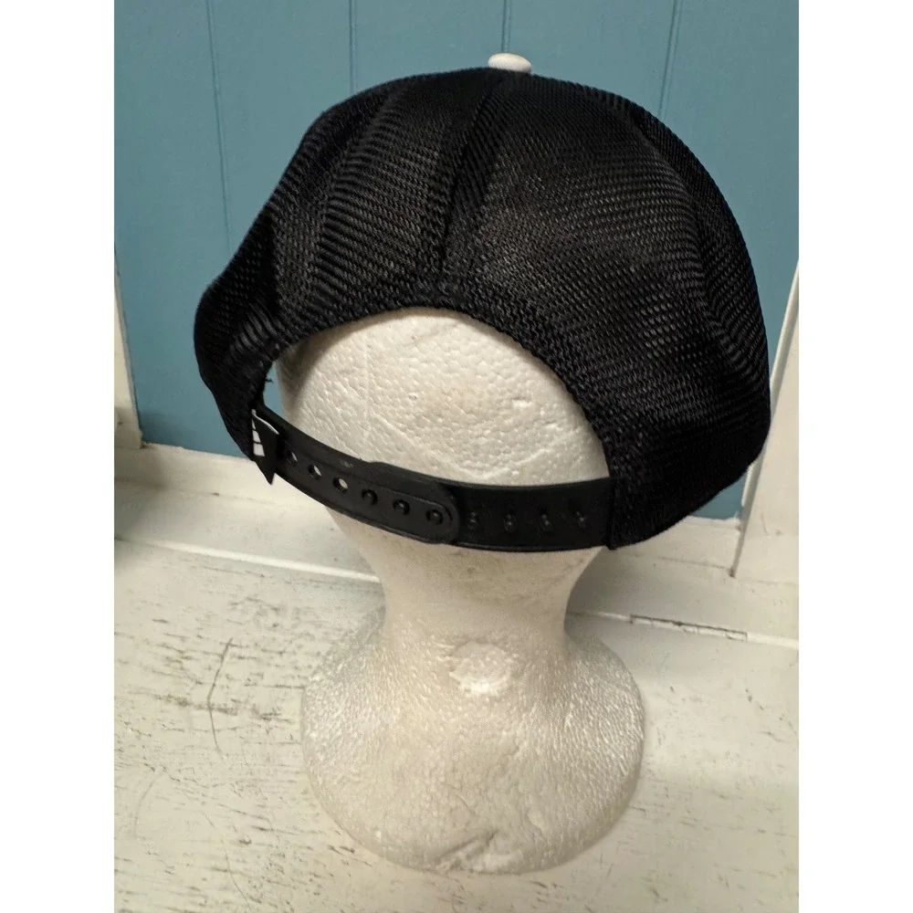 Adidas Golf Trucker Hat White Black Snapback Mesh Cap One Size OSFM